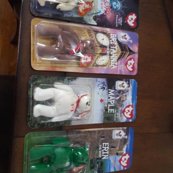 4 PC PEXTREMELY RARE BRITANIA GLORY Donalds 1999 error TY Beanie Babies Vintage - Picture 4 of 14